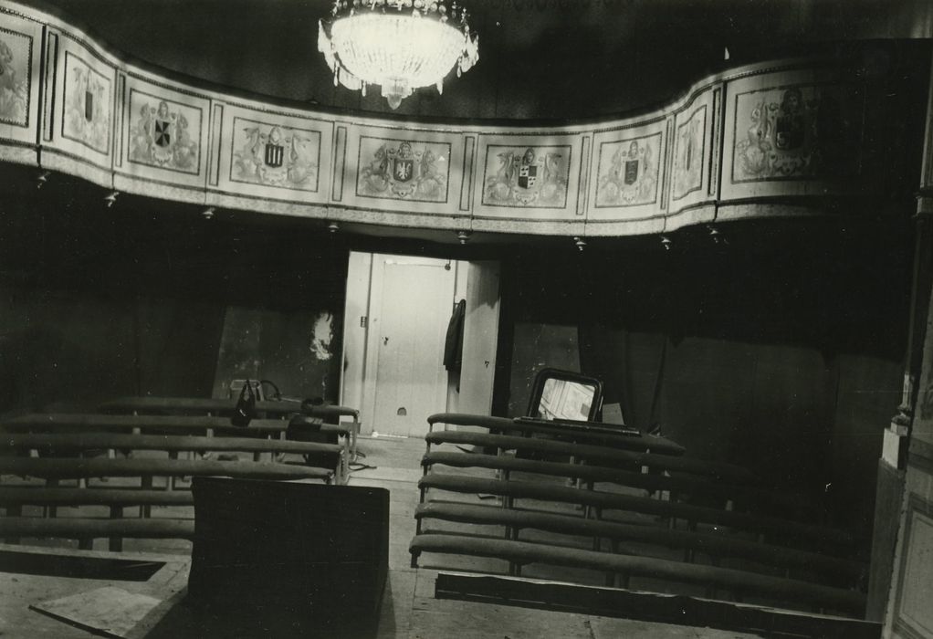 Château de Digoine : Petit théâtre, vue partielle de la salle des spectateurs