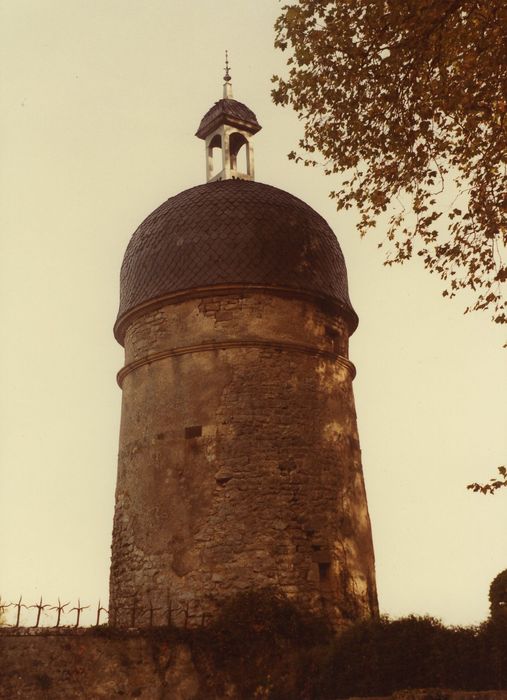 Château de Digoine : Tourelle sud-ouest, vue générale