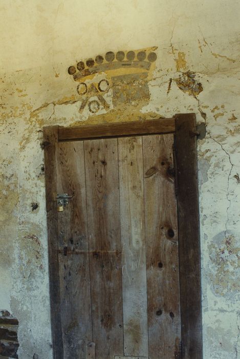 Château de Montvallat : Aile sud, galerie du 1er étage, peinture monumentale (fragment), détail