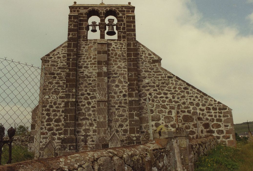 Eglise Saint-Roch de Fortuniès : Façade ouest, vue générale