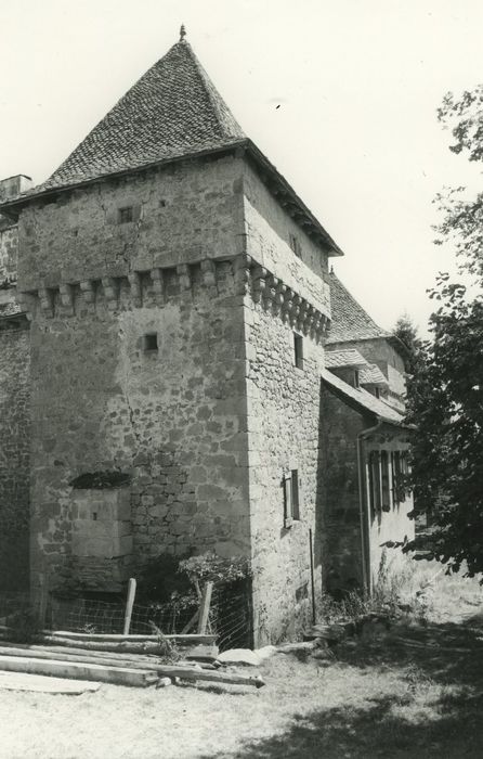 Château de la Grillière : Tour nord, élévations nord et ouest, vue générale