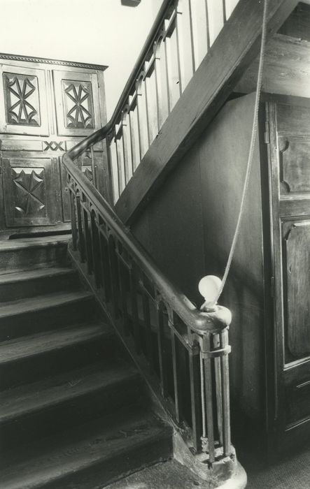 Château de la Grillière : Escalier, vue partielle