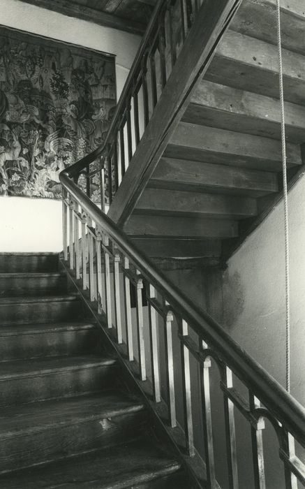 Château de la Grillière : Escalier, vue partielle