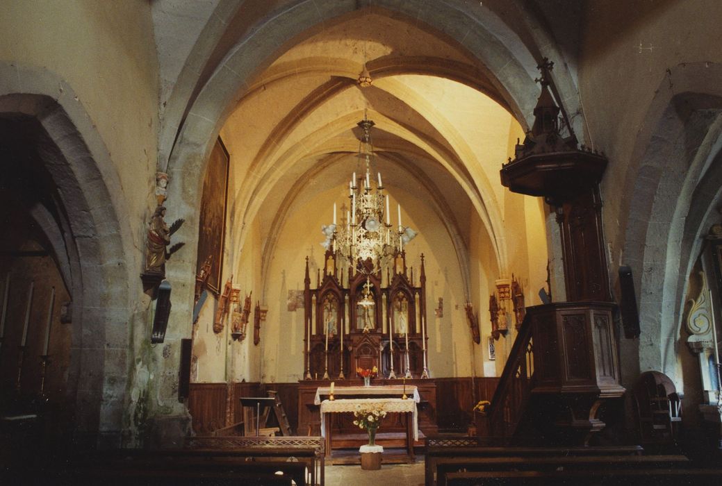 Eglise Saint-Men : Nef, vue générale