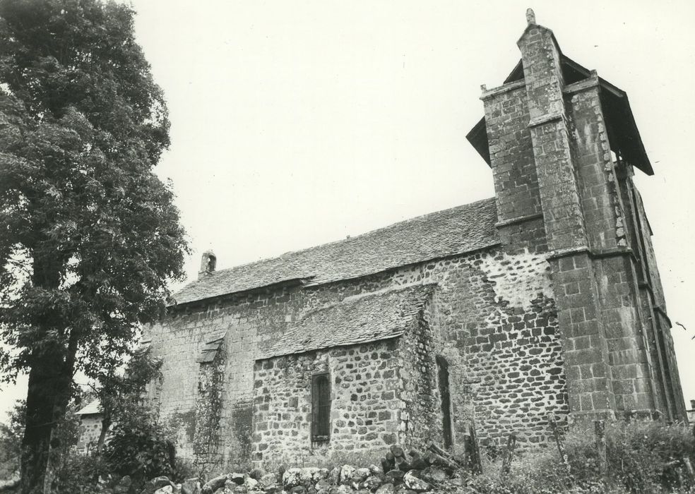 Eglise Saint-Men : Façade latérale nord, vue générale