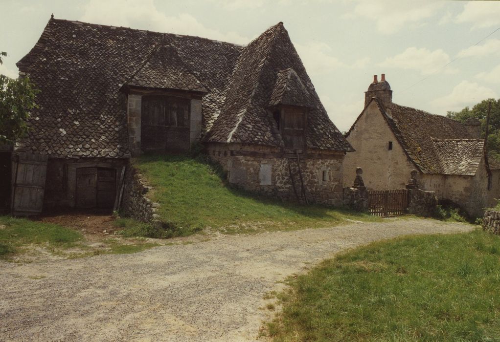 Ferme de Pressoire : Grange étable, façade nord, vue générale