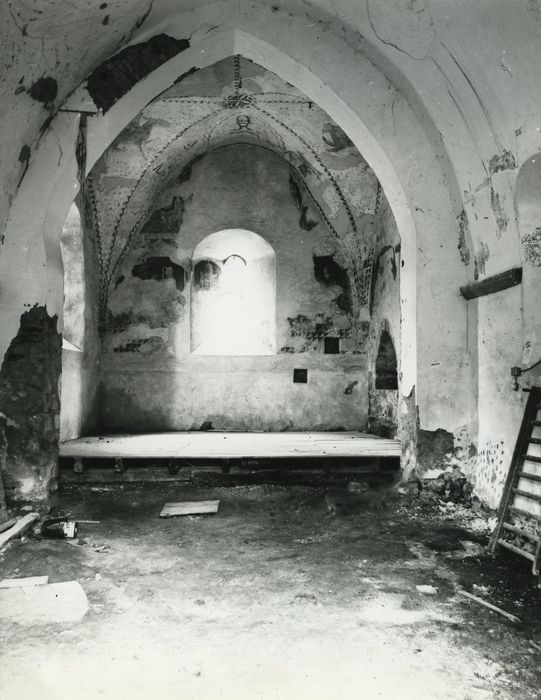 Ancien prieuré de Notre-Dame-du-Pont : Choeur, peintures monumentales, vue générale