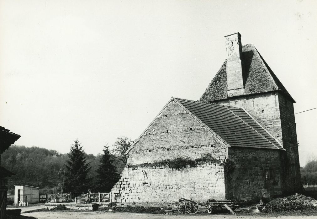 Château de Lally : Pignon est, vue générale