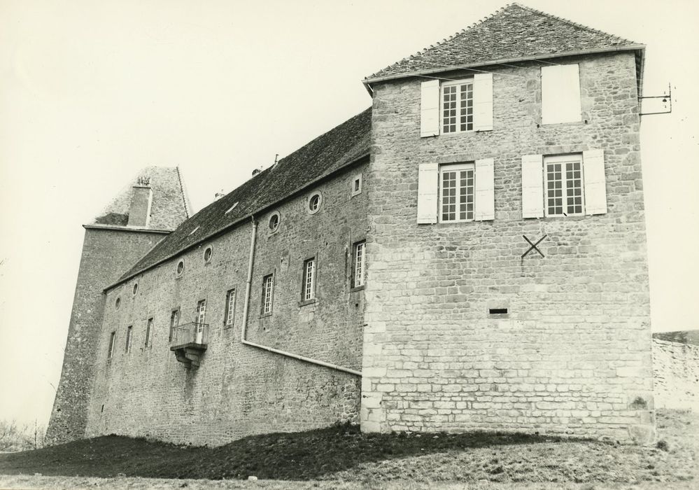 Château de Brandon : Ensemble ouest, vue générale