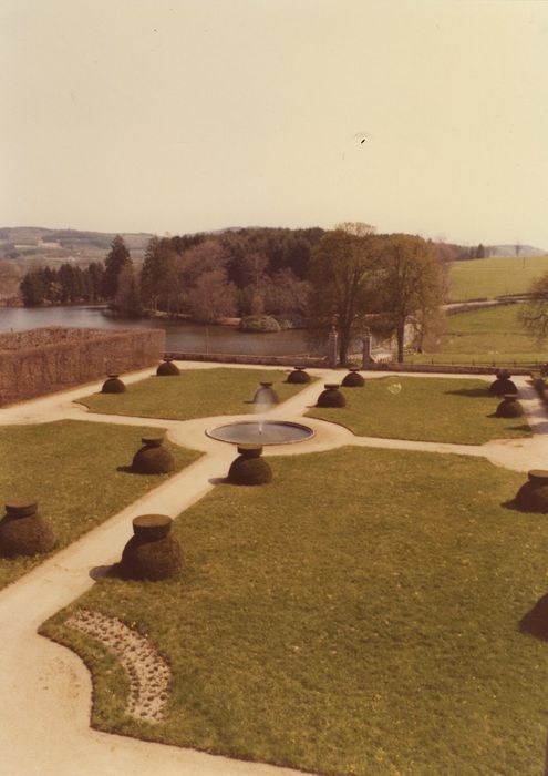 Château du Terreau : Jardins sud, vue générale