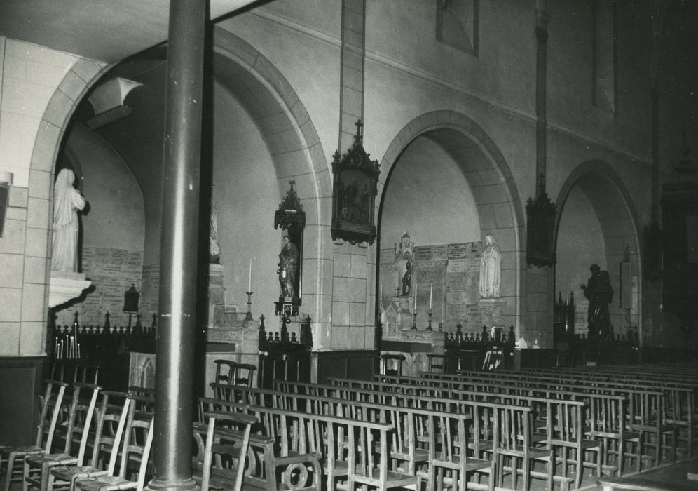 Eglise Notre-Dame-aux-Neiges : Nef, chapelles latérales ouest, vue partielle