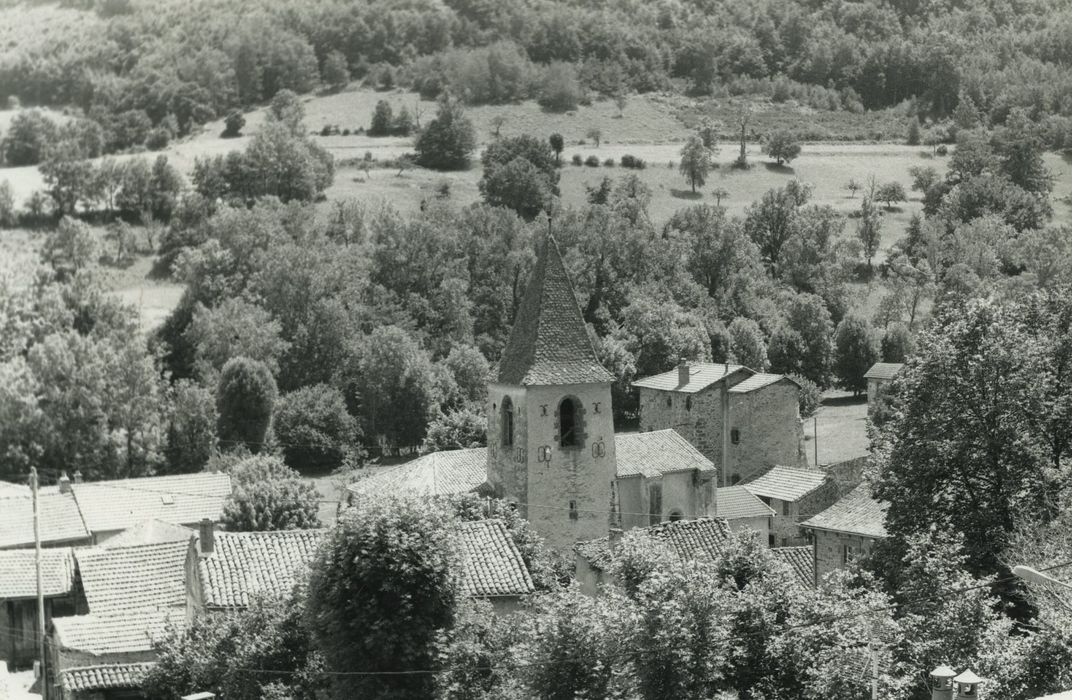 Eglise Saint-Barthélémy : Vue générale de l'église dans son environnement depuis le Nord