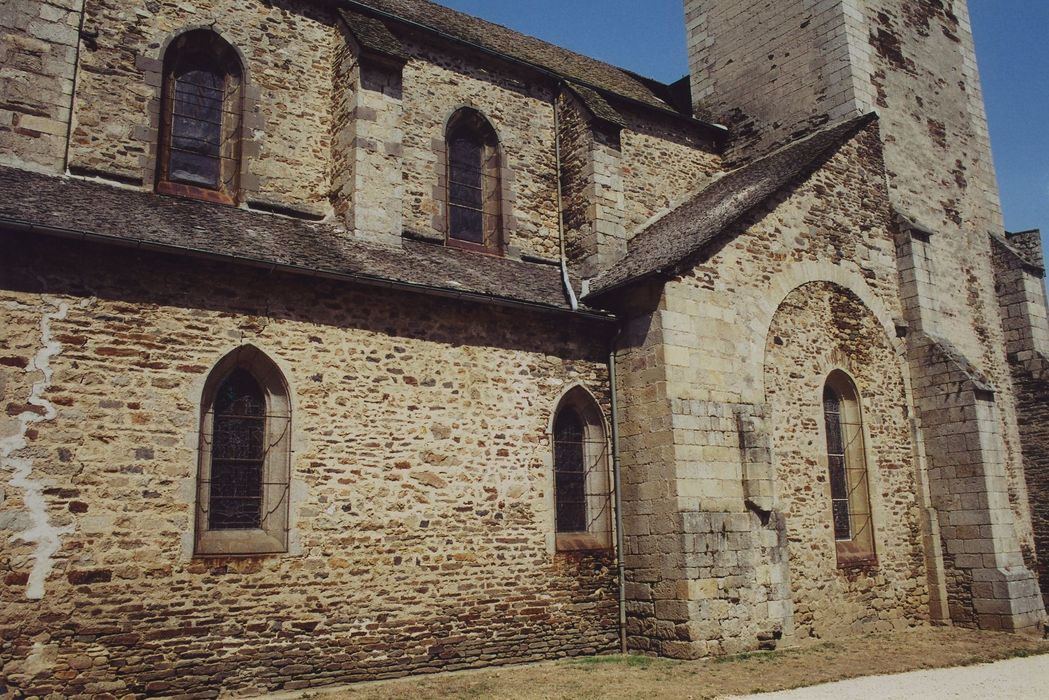 Eglise Saint-Blaise et Saint-Martin : Façade latérale sud, vue partielle