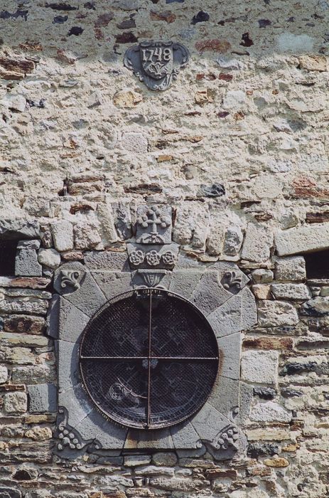 Eglise Saint-Blaise et Saint-Martin : Façade occidentale, détail de l'occulus