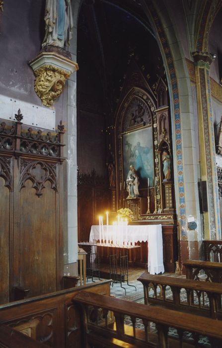 Chapelle Notre-Dame de Pitié : Chapelle latérale nord, vue partielle