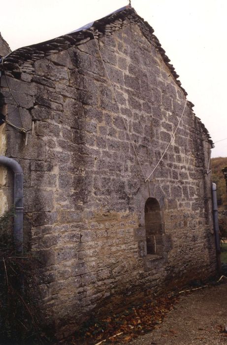 Chapelle du domaine de Bapteault : Pignon est, vue générale