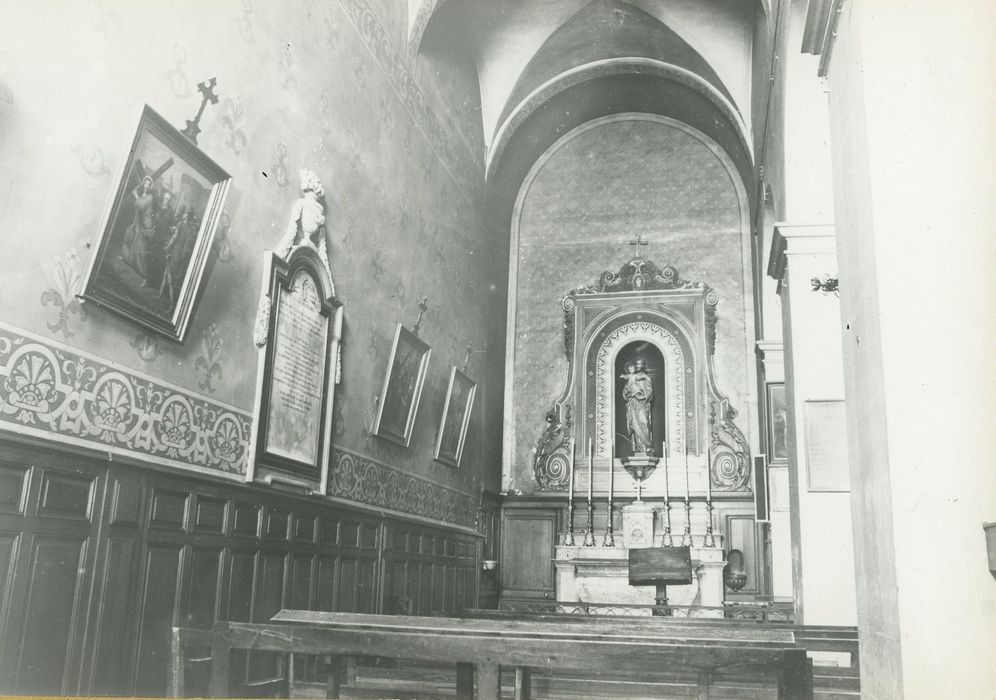 Hospice de la Charité : Chapelle, bas-côté nord, vue générale