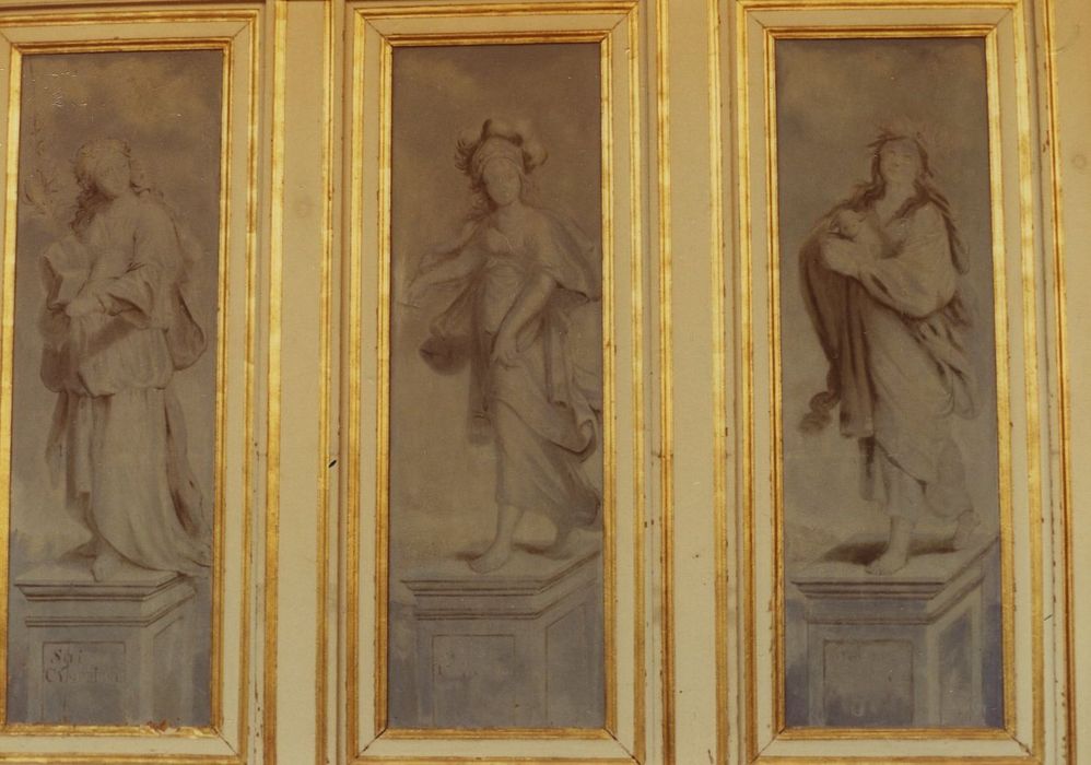 ensemble des boiseries de la galerie : Sibylles (les), vue partielle - © Ministère de la Culture (France), Médiathèque du patrimoine et de la photographie, tous droits réservés