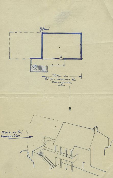 Maison des Templiers : Plan, élévation, vue générale