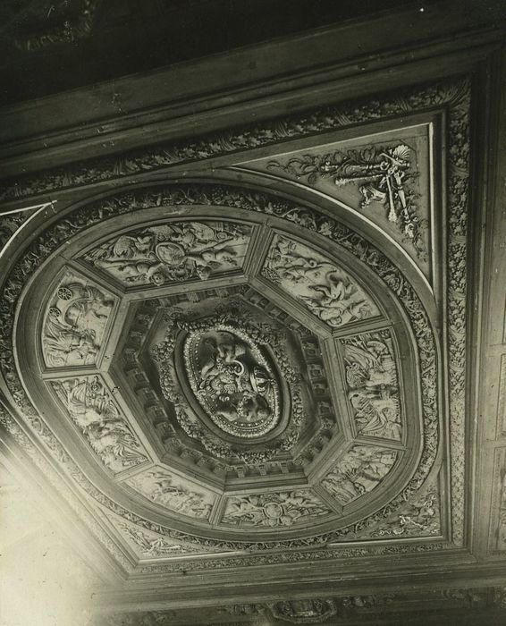 Palais de Justice : Salle des Assises, vue partielle du plafond