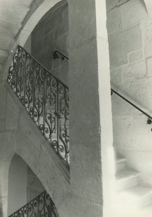 Hôtel de Bretagne-Blancey : Escalier d’honneur, vue partielle