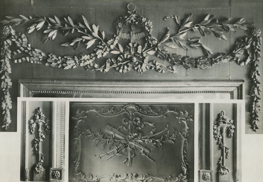 Hôtel du Président Bouhier : Grand salon, détail des décors