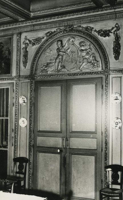 Hôtel du Président Bouhier : Salon Louis XVI, vue partielle des décors