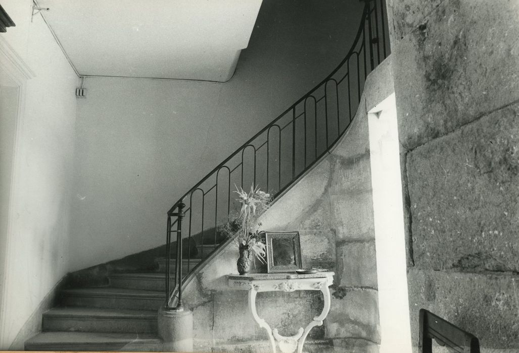 Château de Villars : Escalier, vue partielle