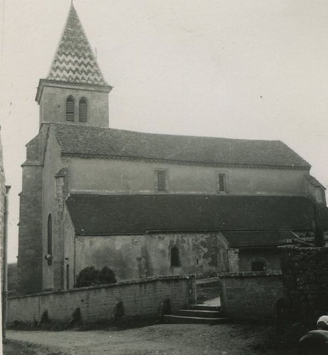 Eglise : Façade latérale nord, vue générale