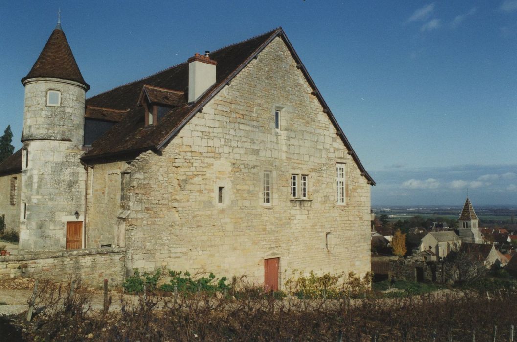 Manoir de la Perrière : Pignon sud, vue générale