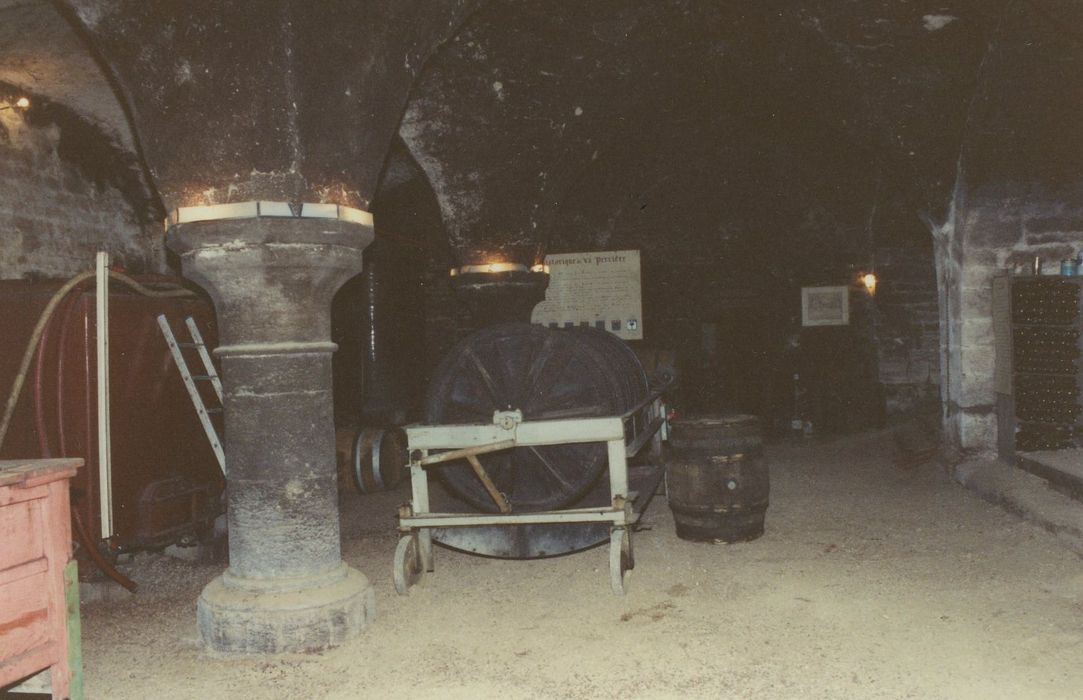 Manoir de la Perrière : Caves, vue partielle