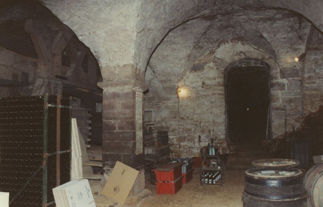 Manoir de la Perrière : Caves, vue partielle