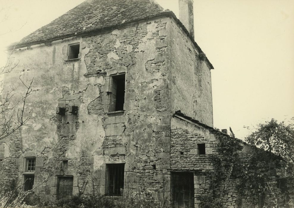 Grange (ancienne) dépendant de la ferme de Grissey : Façade est, vue générale