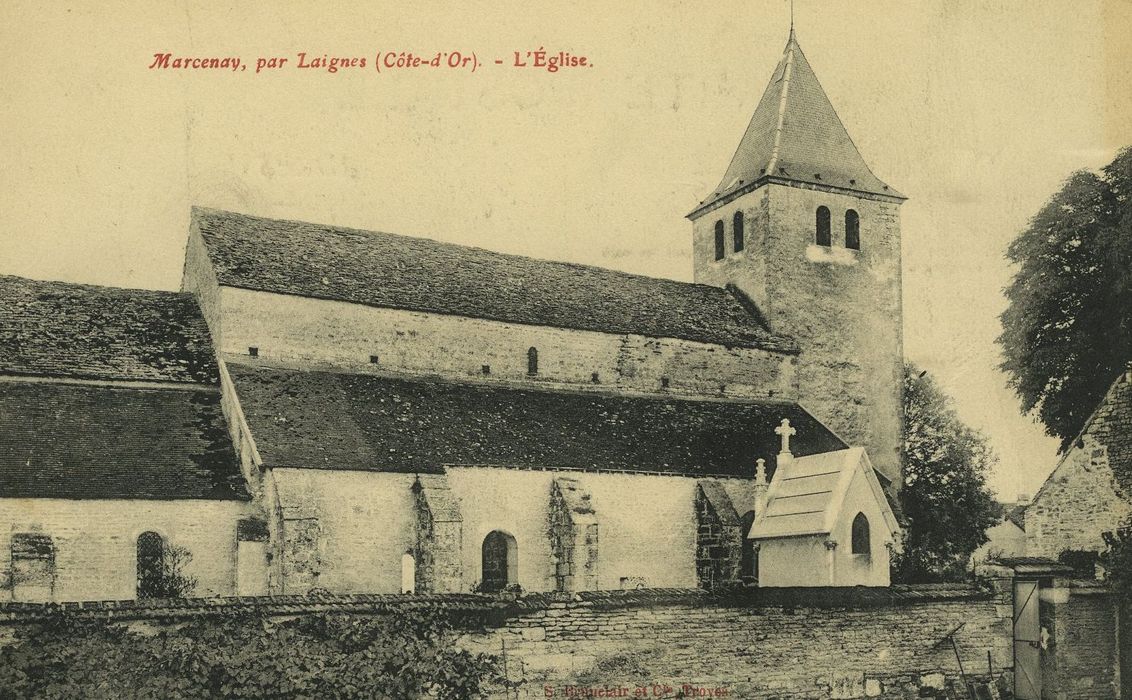 Eglise : Façade latérale nord, vue générale 