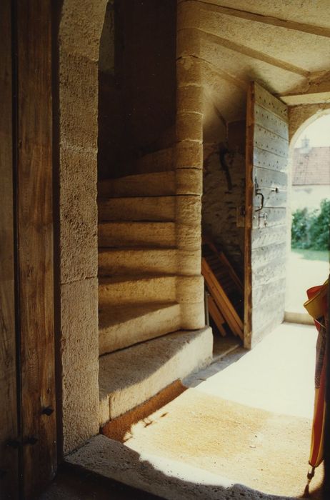 Maison de Vayvrand : Escalier à vis, vue partielle