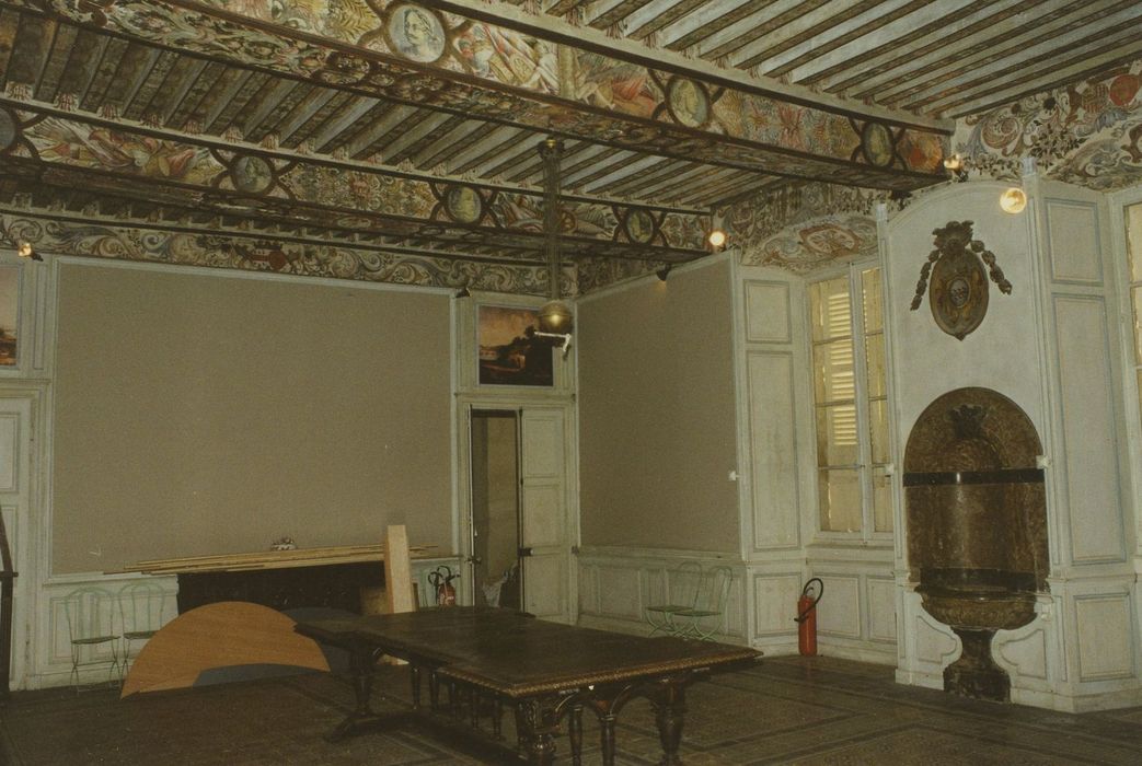 Château : Rez-de-chaussée, grand salon, vue partielle