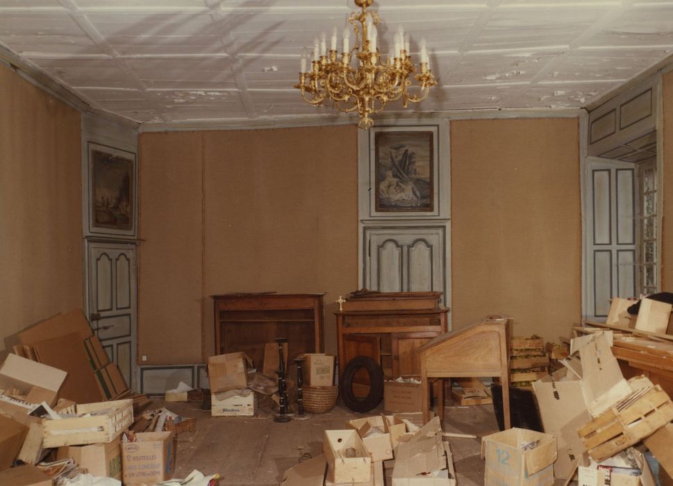 Château de la Trémolière : 1er étage, salle nord, vue partielle