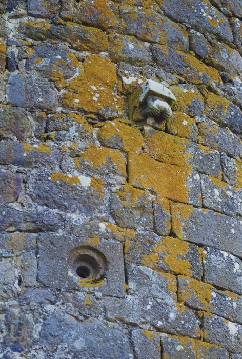 Château de Longevergne : Façade ouest, détail des maçonneries