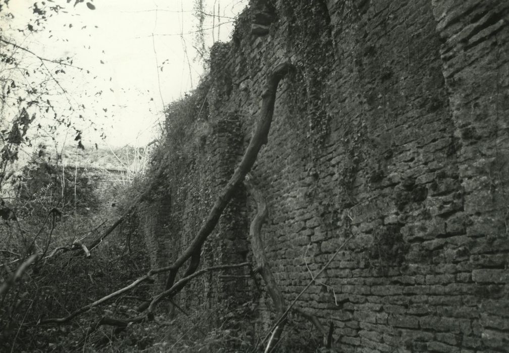 Prieuré de Glanot (ancien) : Mur gouttereau nord, vue partielle