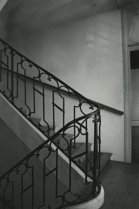 Hôtel particulier : Escalier d’honneur, vue partielle