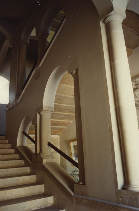 Château : Escalier d’honneur, vue partielle