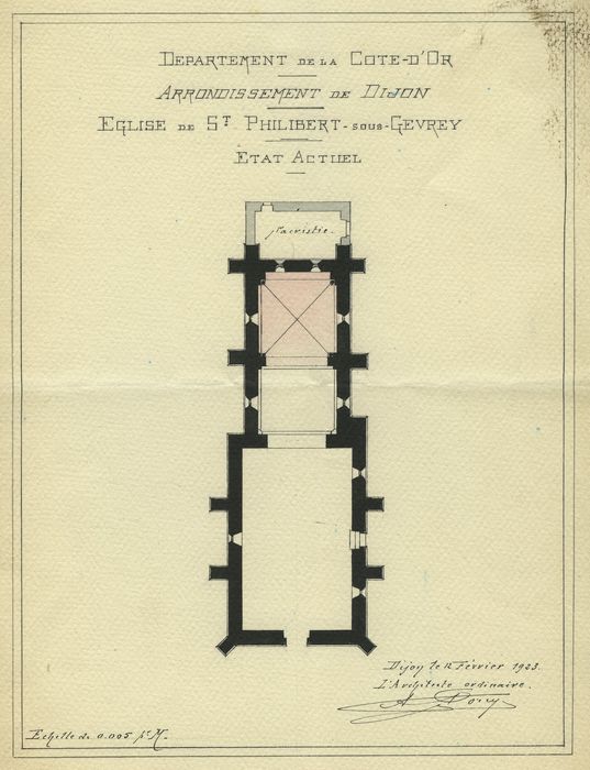 Eglise paroissiale : Plan, vue générale