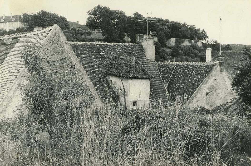 Maisons : Toitures antérieures, vue partielle