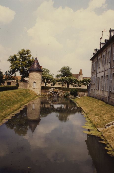 Château et parc de Serrigny : Douves, vue partielle