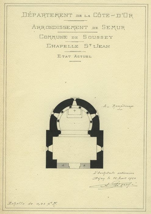 Chapelle Saint-Jean : Plan, vue générale