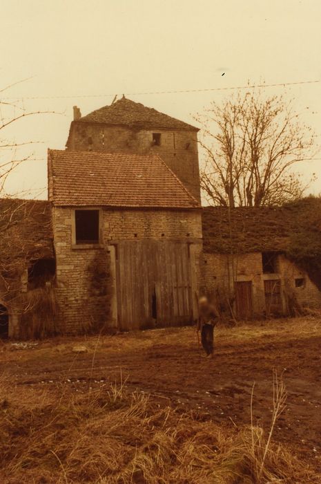 Château : Cour, communs, ensemble est, vue partielle