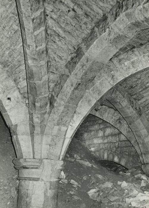 Château des Ducs de Bourgogne (ancien) : Cellier, vue partielle