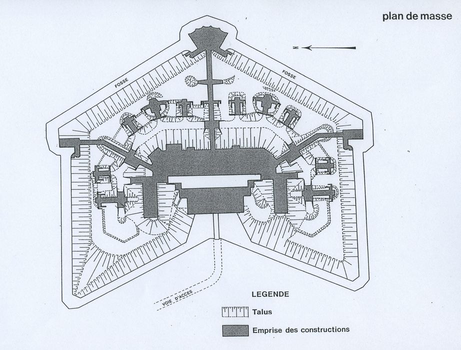 Fort de Varois : Plan, vue générale