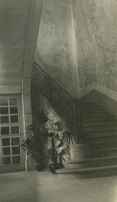 Château : Escalier monumental, vue partielle