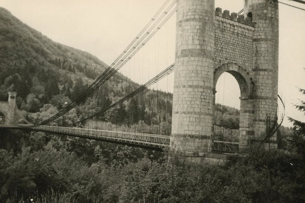 Pont suspendu de la Caille, vue générale